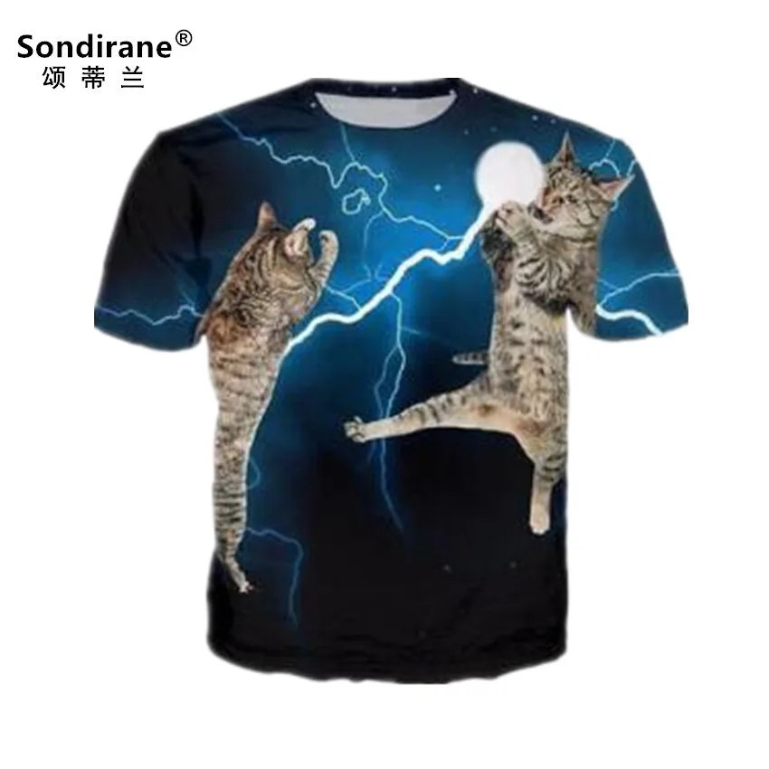 Мужская футболка с 3D принтом Sondirane летняя быстросохнущая дышащая в стиле хип хоп