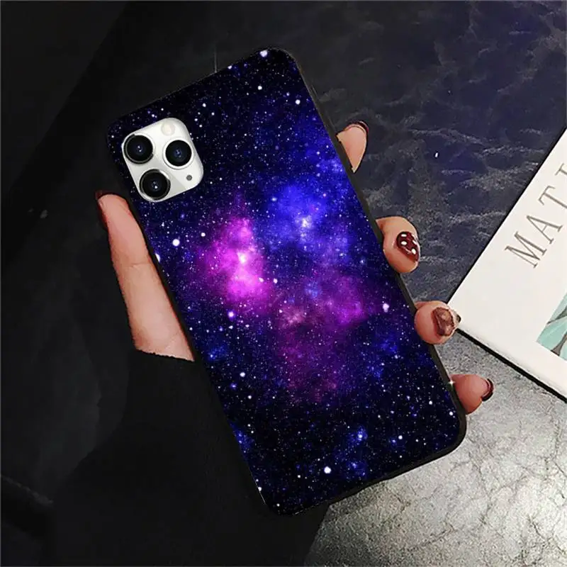 

Beautiful starry sky Phone Case for iPhone 11 12 pro XS MAX 8 7 6 6S Plus X 5S SE 2020 XR Soft silicone coque
