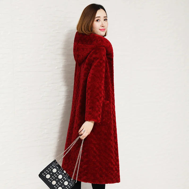 

Sheep Shearling Winter Two Side Wear Real Fur Coat Wool Jacket Women Clothes 2020 Manteau Femme 88015-1 YY1117