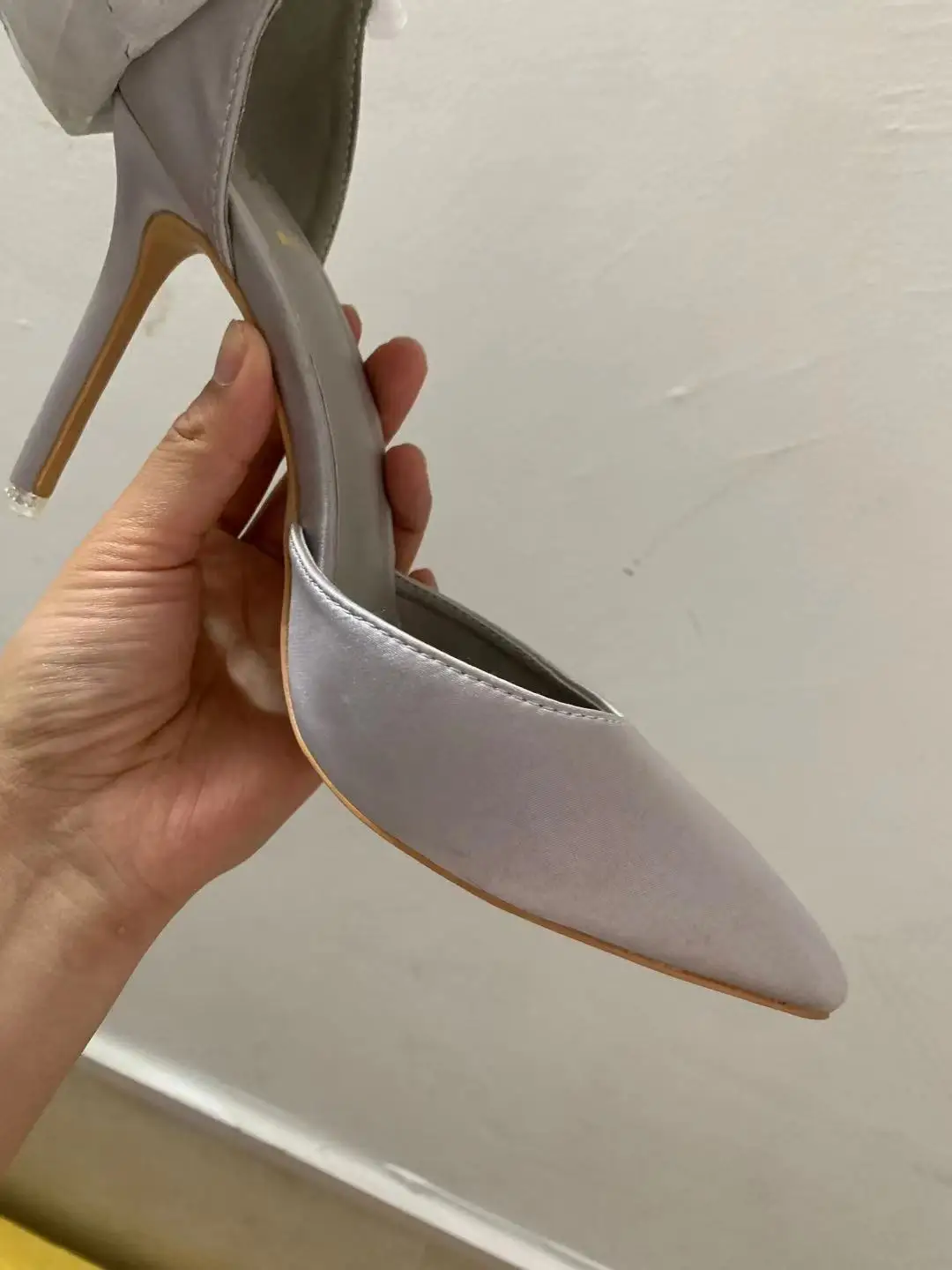 

Clearance Sale Summer Woman Thin High Heels 10cm Crystal Gladiator Sandals Office Hollow Out Sandals Party Pumps Wedding Ladies