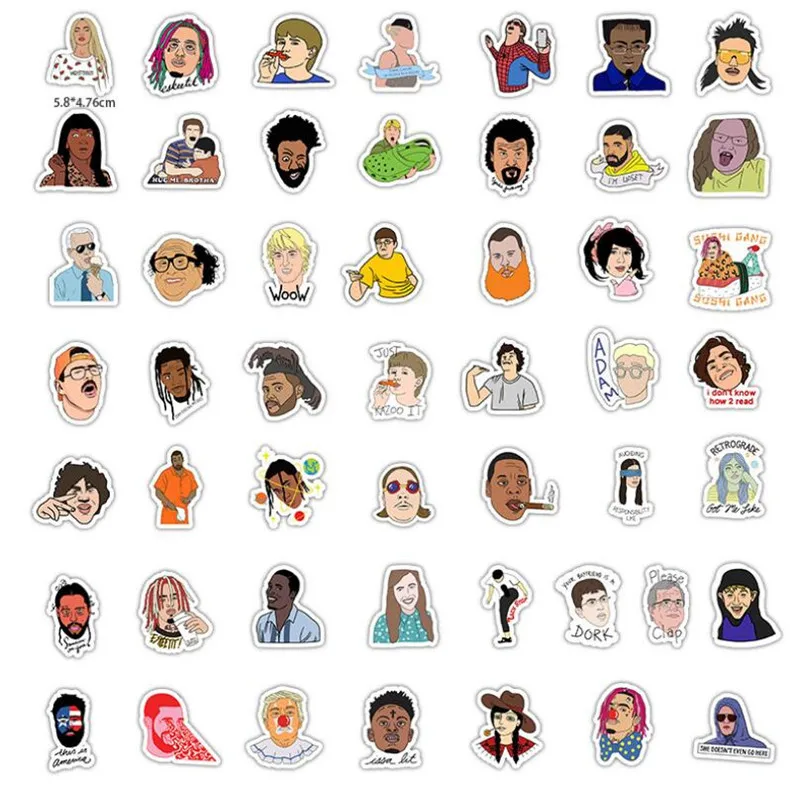 

10/30/50PCS American TV series cartoon character car trunk skateboard guitar waterproof sticker graffiti decoration wholesale