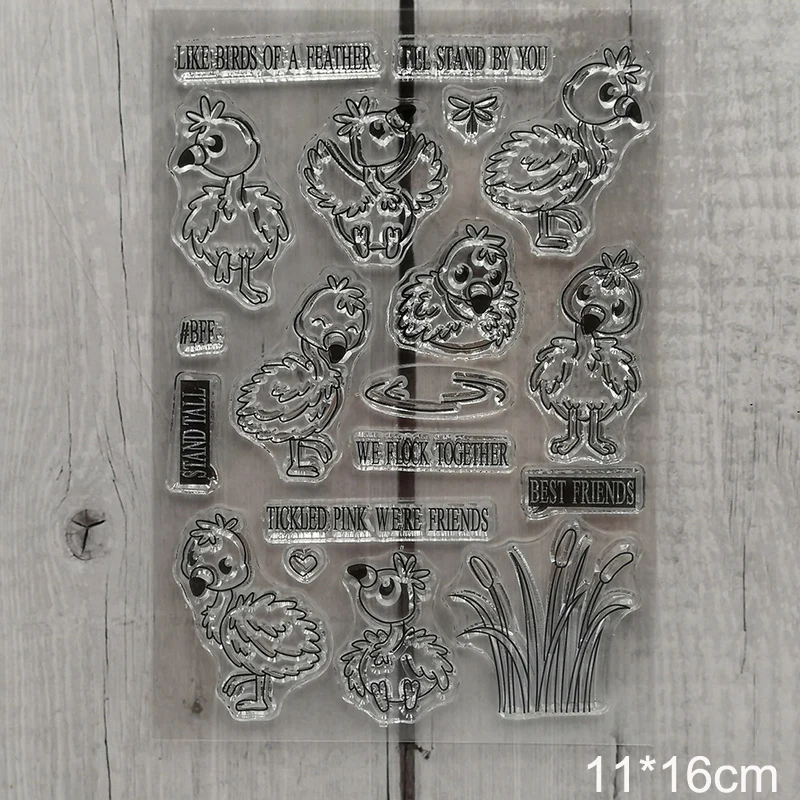 Прозрачные марки House Tree Bee прозрачные силиконовые вечерние штампы для