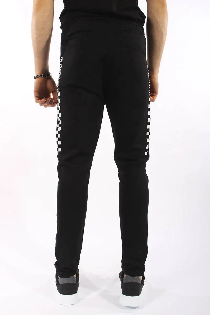 

Mens Navy Blue Straight Leg Waist Drawstring Sweatpants