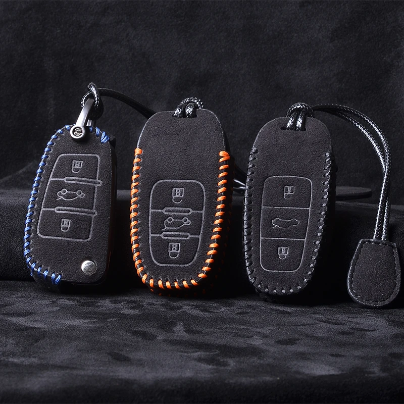 

Кожаный чехол для автомобильного ключа для Audi A1 A3 A4 A5 2021 A6L A7 A8 C5 C6 C8 8L 8P B6 B7 B8 RS3 Q3 Q5 Q7 Q8 TT 8L 8V D5 Quattro