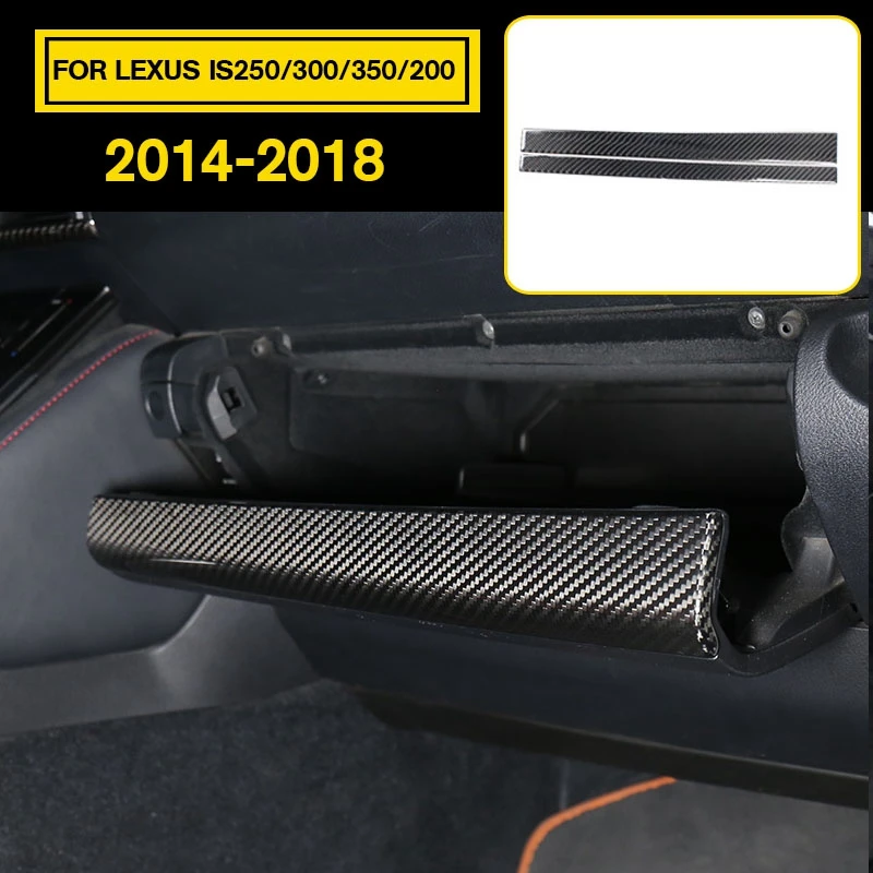 1pcs Углеродное волокно Стиль пилота крышка Панель Накладка для LEXUS IS250/300/350/200- интерьер Молдинги аксессуары - Название цвета: 1pcs