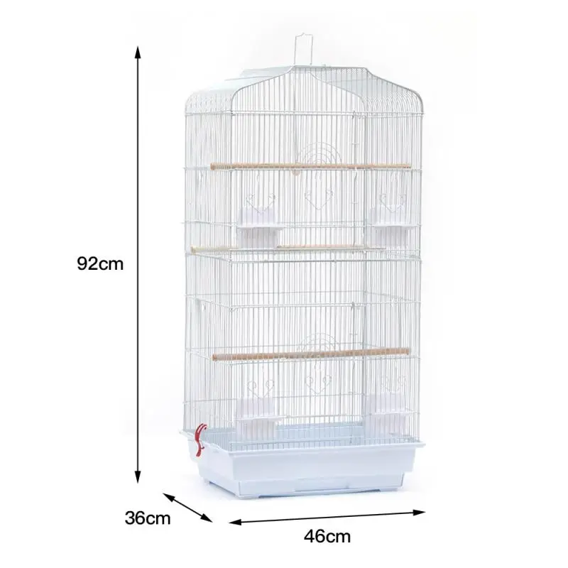 

46*36*92cm Bird Cages Bird Nest Supplies Metal Cage for Calopsita Parrot Peony Birds House Outdoor Bird Cage jaula HWC