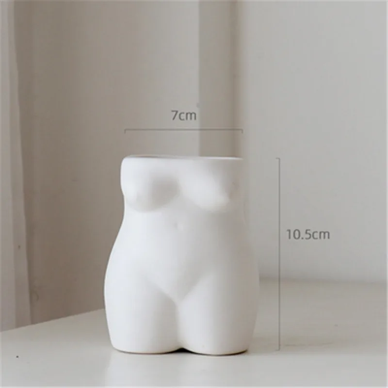 3D человека комбинезон для девочек гипсовой смолы формы ваз ручка держатель торт