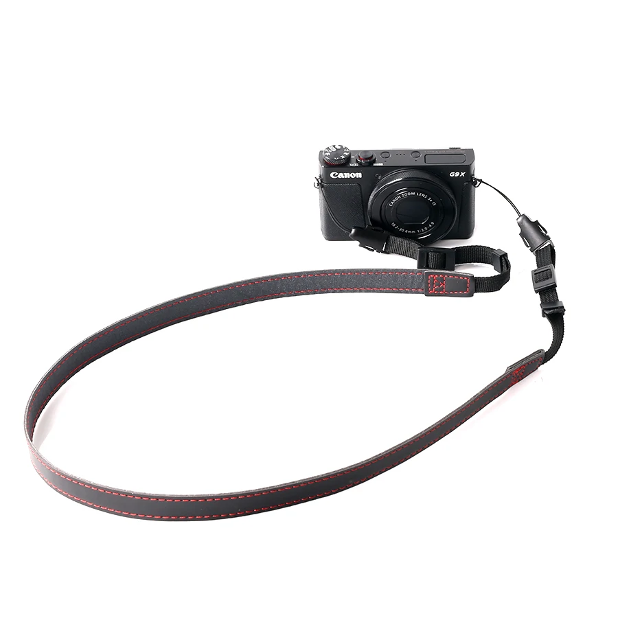 Тонкий кожаный ремешок на шею и плечо для камеры Canon Sony FUJIFILM FUJI Nikon Olympus Panasonic Leica DSLR