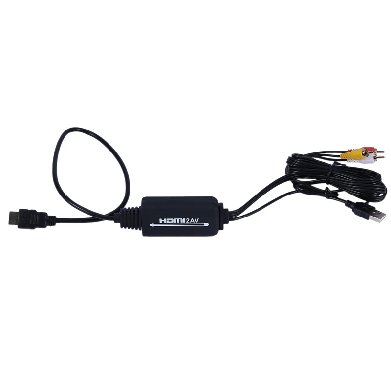 HDMI в AV конвертер 1080P RCA 3RCA CVBs композитный видео аудио адаптер поддерживает PAL/NTSC