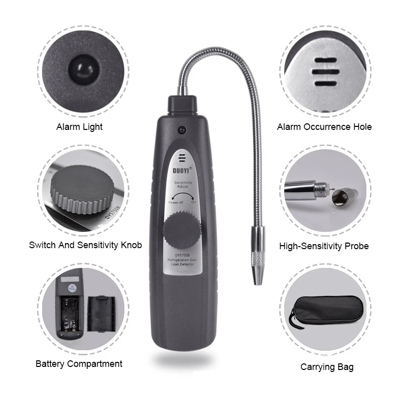 Детектор утечек для холодильного газа автомобильная электроника