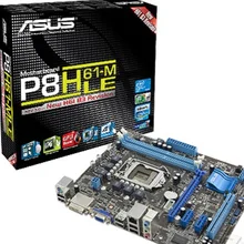 Para asus P8H61-M lx mais desktop placa-mãe h61 soquete lga 1155 para core i3 i5 i7 ddr3 16g sata2 vga uatx usado mainboard