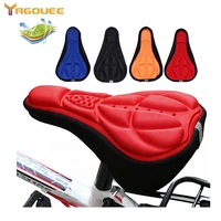 bicycle saddle seat mtb mountain bike cycling seat mat thickened comfort soft silicone 3d sponge pad cushion cover bike saddle