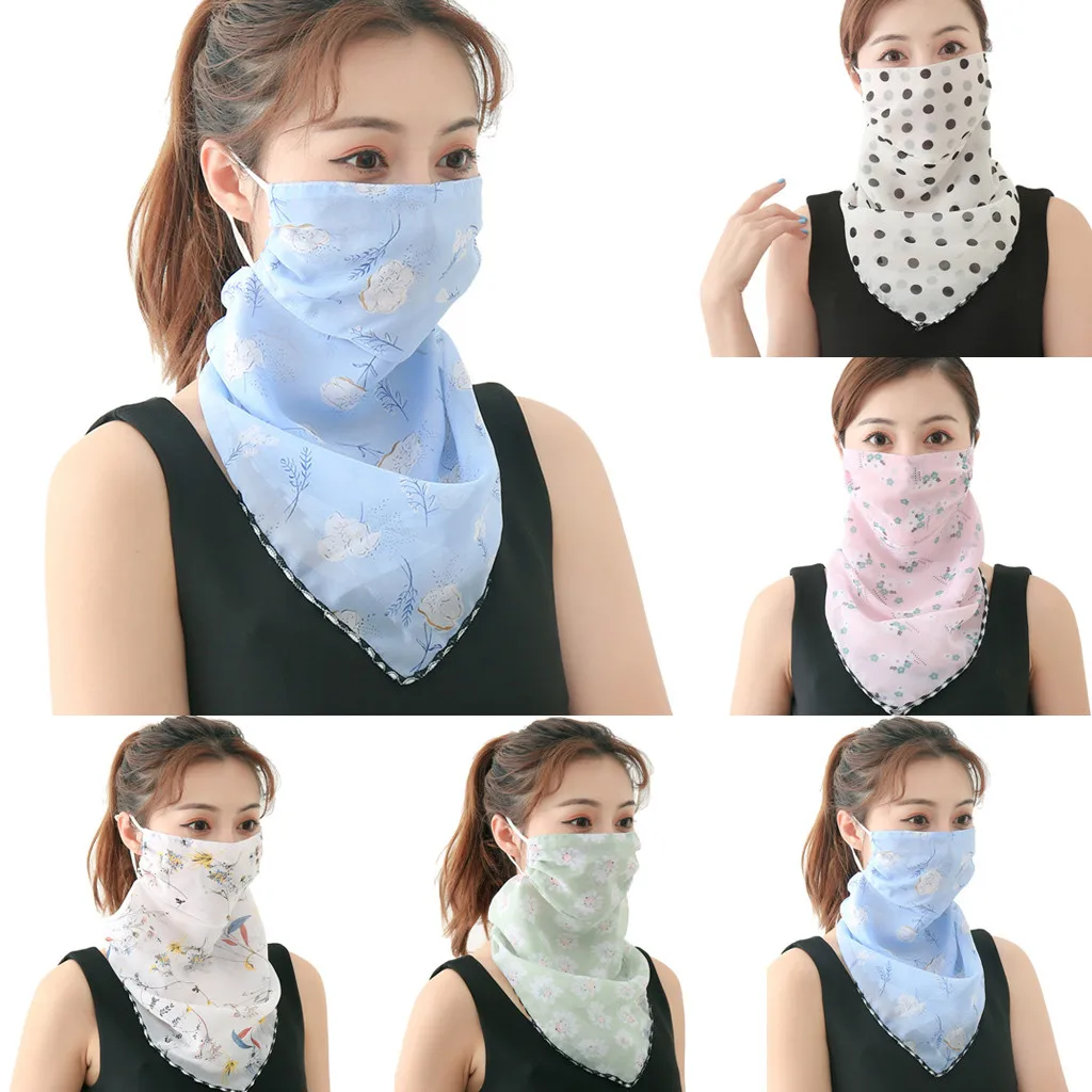 

2020 New Fashion Women Sun Protection Print Scarf Dustproof Neck Scarf Anti-Dust Anti Pollution comfortable and soft