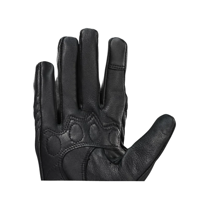 

Retro Motorcycle Gloves Pursuit Perforated Real Leather Leather Touch Screen Men Women Moto Waterproof Gloves Motocross Glove XS