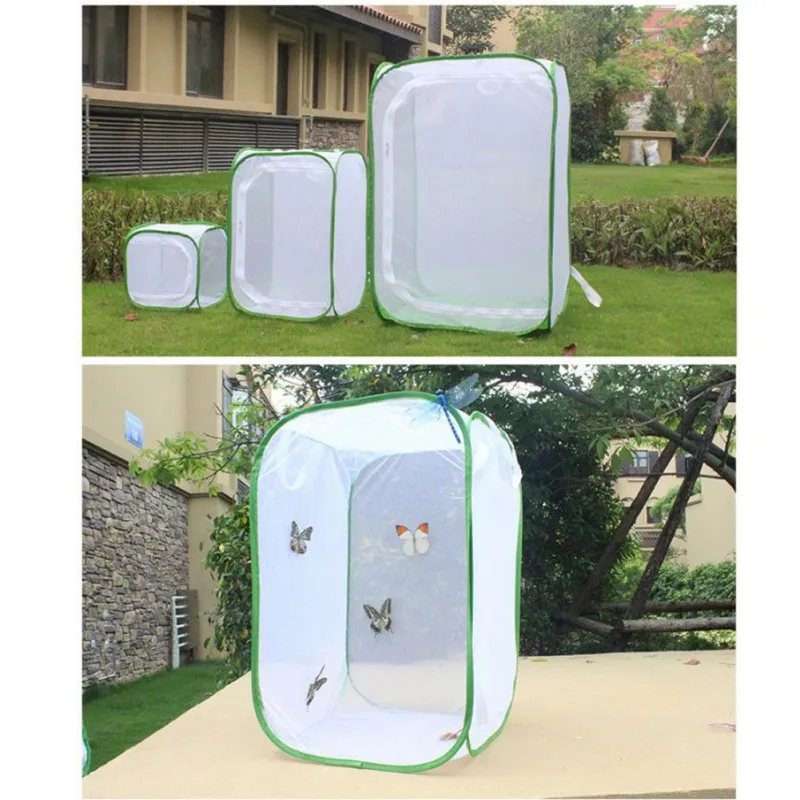 Портативный бабочка Богомол Палочник насекомых среды обитания клетки которые