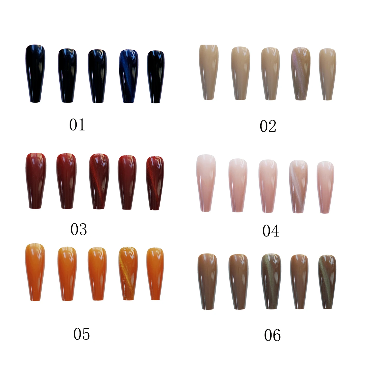 

24pcs Gourd Ballerina False Nails Long Coffin Fake Nails Full Cover Coffin Nail Tips Press On Nails Manicure Extension Tools