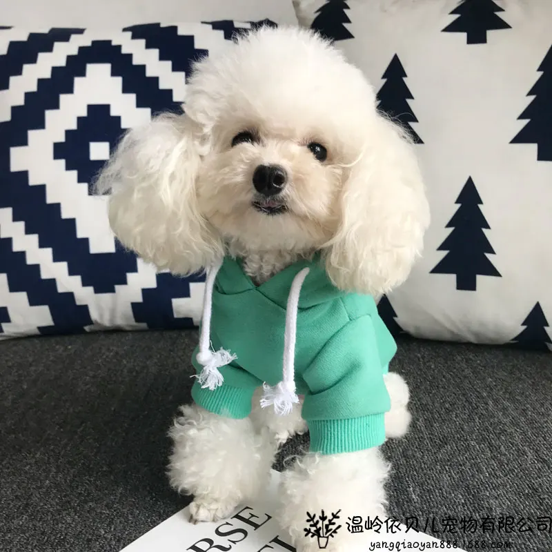 

Winter Sweatshirt Sweater Hoodie Dog Clothes Daily Paper Hoodie Teddy Sweater Puppy Clothes Sueter Perro Dog Hoodies KK60GW