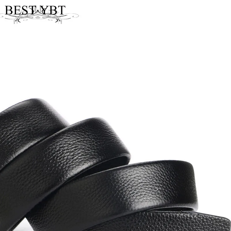 

Best YBT Men Imitation Leather Belt Alloy Automatic Buckle Belt Fashion High Quality Casual Trend Business Affairs New Men Belt