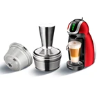 Многоразовая металлическая шапка Dolce Gusto Nescafe Gusto Dolce, шапка Сула под нержавеющей сталью, перезаряжаемая кофейная чашка Dolce Inox