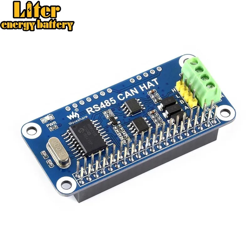 Плата Waveshare RS485 CAN для Raspberry Pi Zero/Zero W/Zero WH/2B/3B/3B + встроенный контроллер CAN: MCP2515 485
