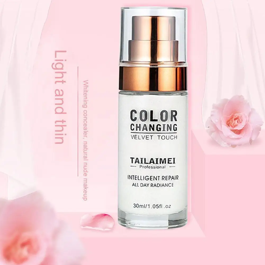 

30ml Color Changing TLM Liquid Concealer Foundation Foundation Tone Just Makeup Skin Change To TLM Your Dropshipping D5D5
