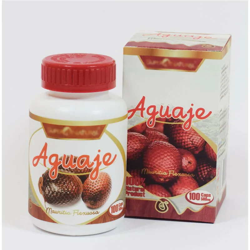 Aguaje (Curvy fruit) From Peru Natural Weight Gain Increase Bust Plump curve 500 mg*100 caps