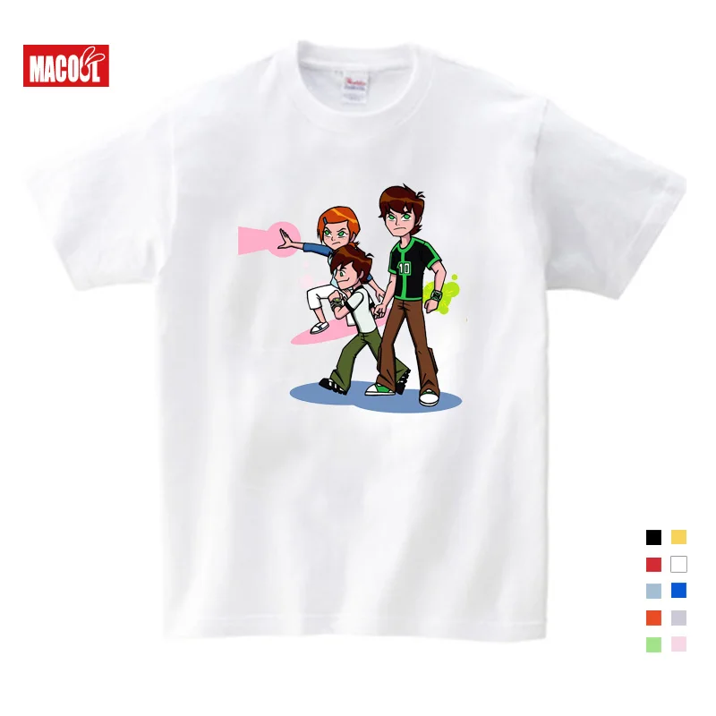 T-shirt Бен 10 протектор для часов толстовки земля и свитшоты для детей в году Осень мультфильм мальчиков толстовки и свитшоты топы для мальчиков и девочек - Цвет: T-shirt