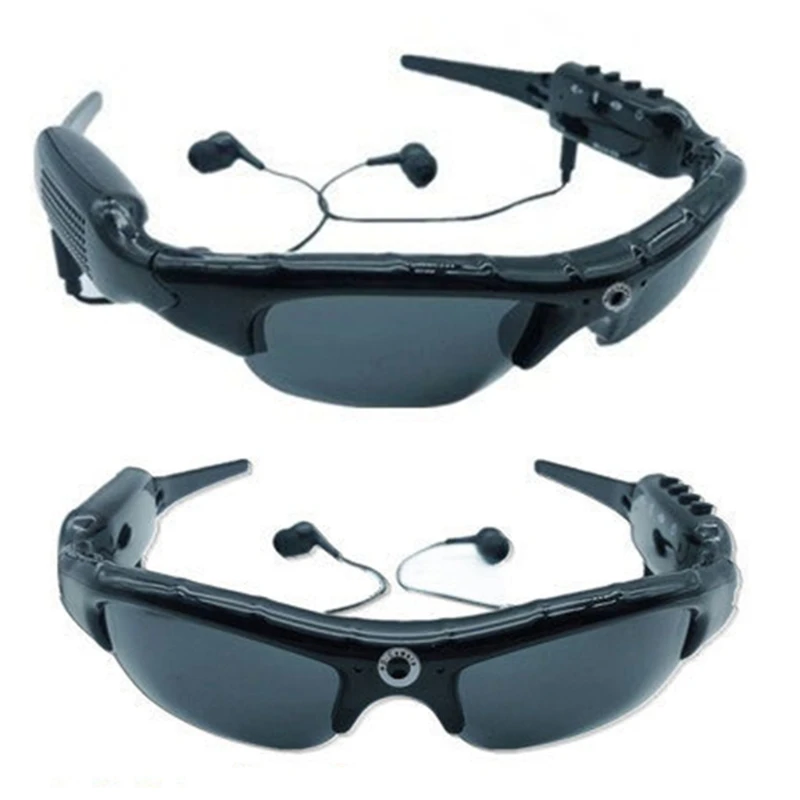 

1080P Glasses Camera with Bluetooth MP3 Player Sunglasses DV Headset Sports Driving Forensics Recorder Polarized Lens Camcorders