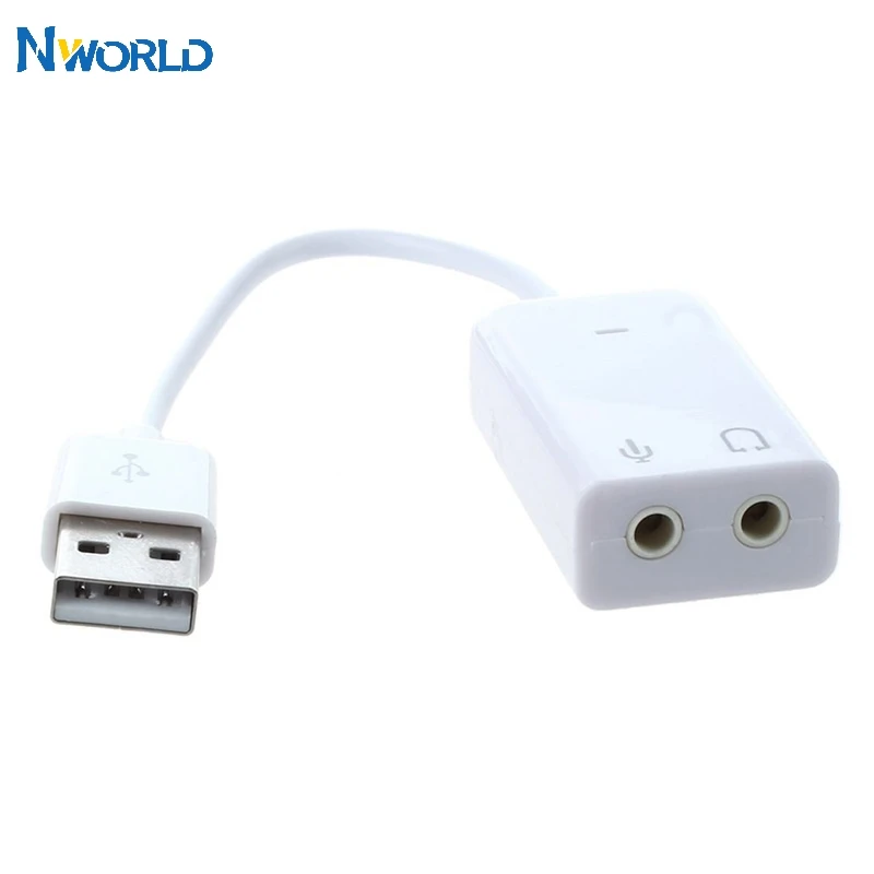 Sienoc USB 2 0 Виртуальная 7 1 канальная Xear 3D Внешняя звуковая карта Звуковой адаптер