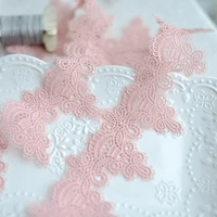 lace accessories thick pink color qmilch water soluble embroidery lace clothing accessories garment material 7cm