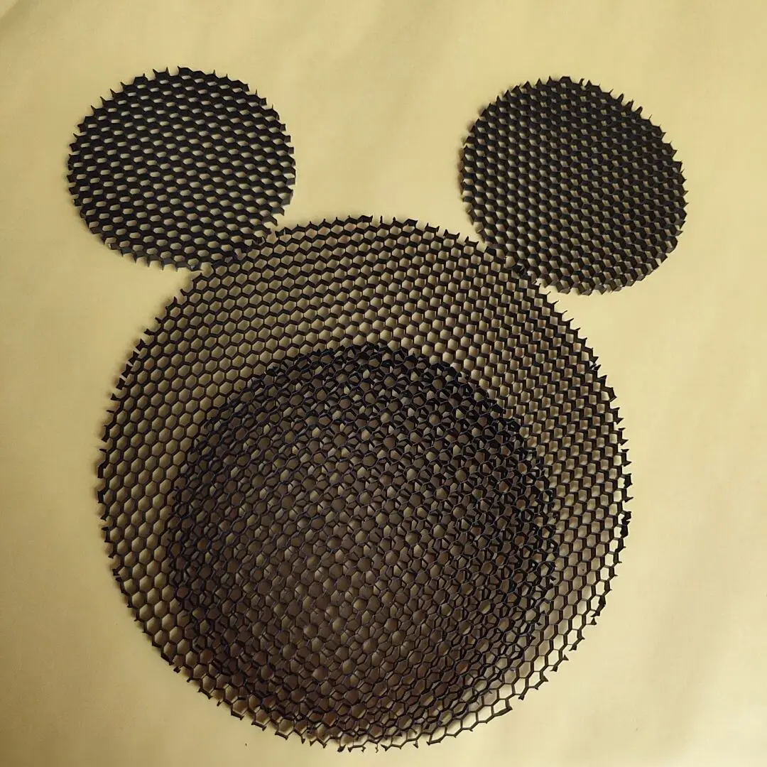 Description Picture 3 of itemLED  Soft light shade hood downlight spotlight round honeycomb mesh cover black anti-glare anti-dazzling light aluminum