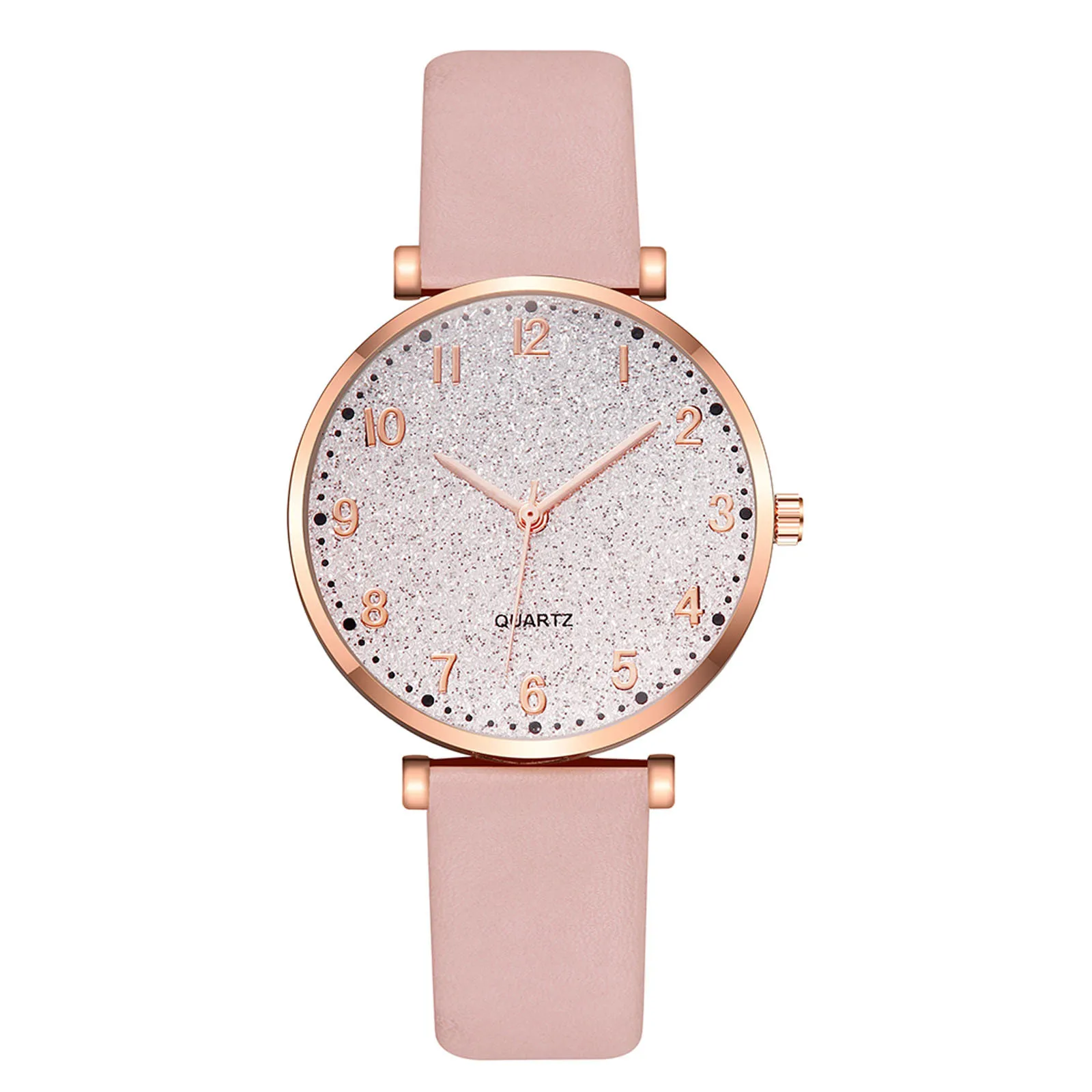 

Ladies Casual Fashion Quartz Watch Leather Strap Watch Analog Watch Set montre femme relojes para mujer