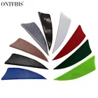 50 шт., 2 дюйма, натуральные перья индейки, защита для стрельбы из лука, перья 2 дюйма