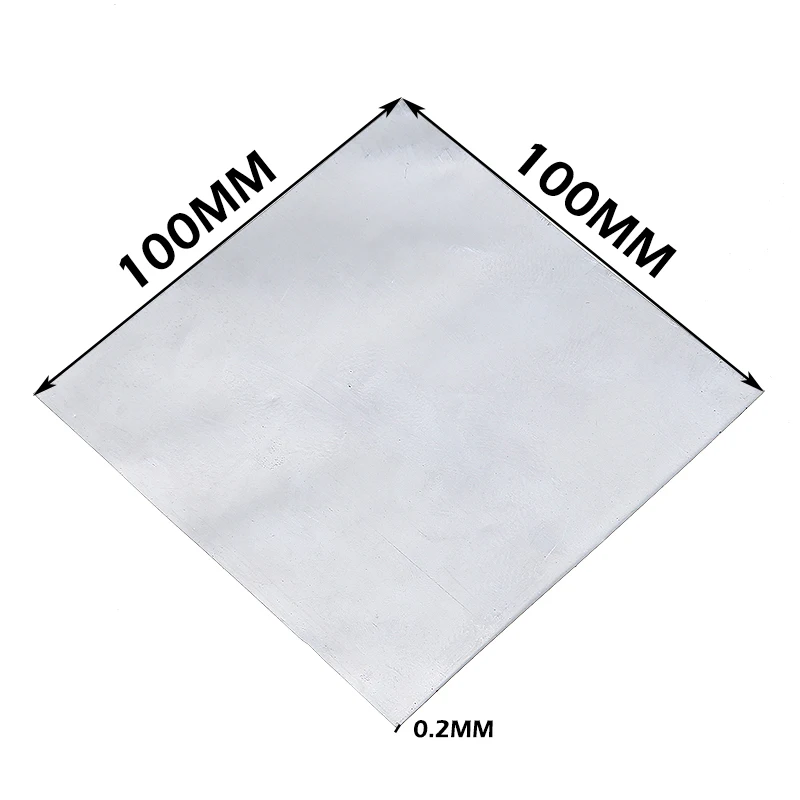 Цинковая пластина высокой чистоты 99.9% чистый цинк для лаборатории 100 мм x 0 2