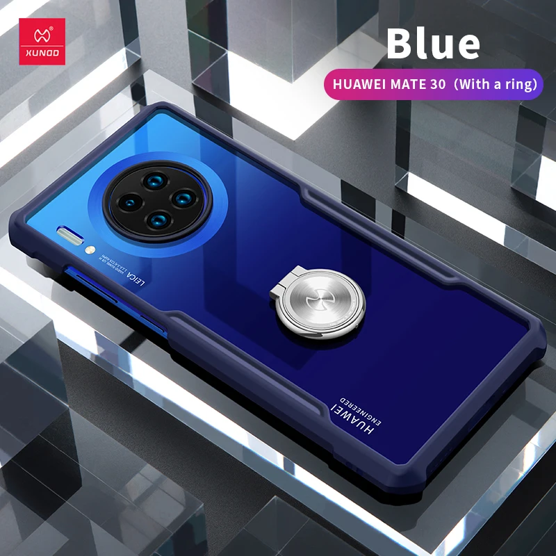 Blue - with ring Новинка XUNDD противоударный чехол для телефона huawei mate 30 mate 30 Pro с подушками безопасности защитный чехол для глобальной версии huawei mate 30 - Цвет: Blue - with ring