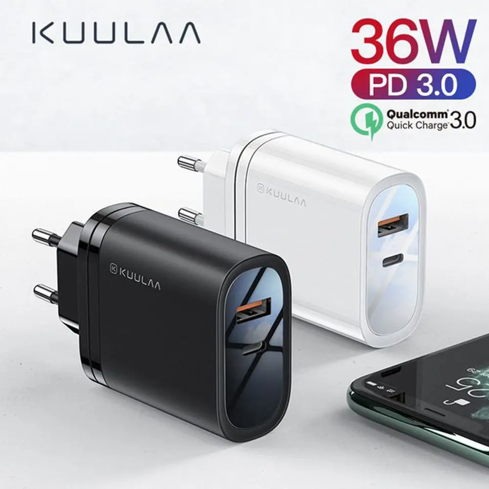 

USB C Fast Charger Quick Charge 3.0 QC3.0 Universal Wall Mobile Phone Tablet Chargers For iPhone Xiaomi Samsung Charger