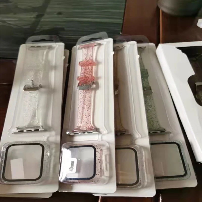 

Newest Strap for Apple Watch Band Series 6 SE 5 4 3 2 1 Transparent for Iwatch bracelet 38mm 40mm 42mm 44mm resin Watch strap