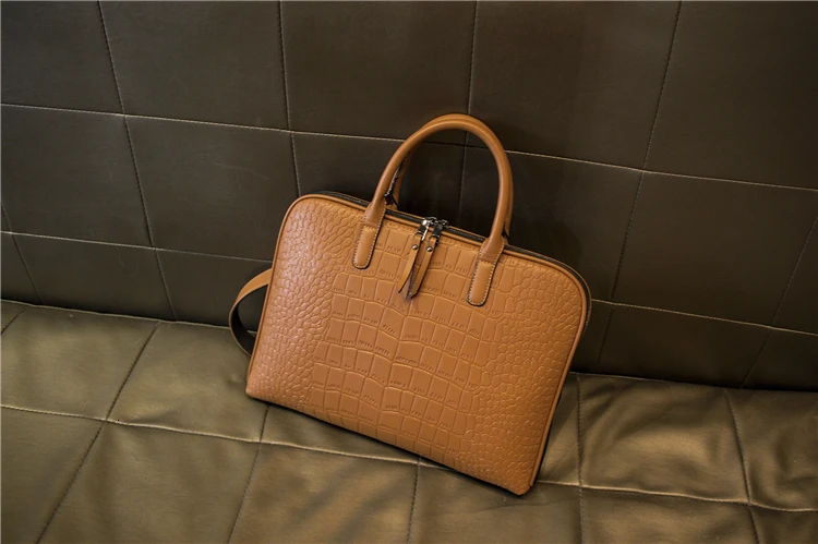 New Girls Shoulder Office Laptop Bags For Women Leather Business Briefcase Woman Laptop Handbag 13" 14" 15 Inch For Macbook Air