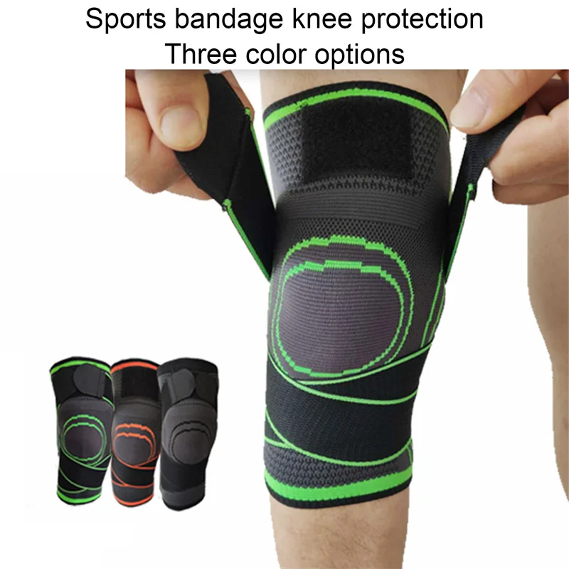 

Elastic Nylon Sport Compression Sleeve For Basketball Sports Fitness Knee Pads Support Bandage