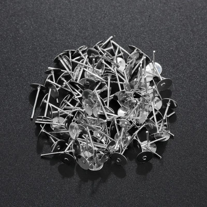 100 шт./лот сделай сам аксессуары из сплава для ювелирных изделий диаметр 4/5/6/8/10 мм