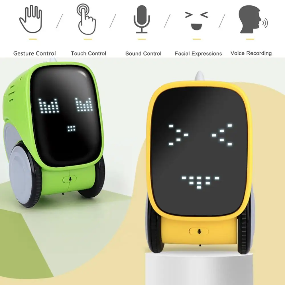

Education Toy Intelligent Education Robot Gesture Touch Dancing Music Voice Control Sound Recording Play With Child Kid gift toy