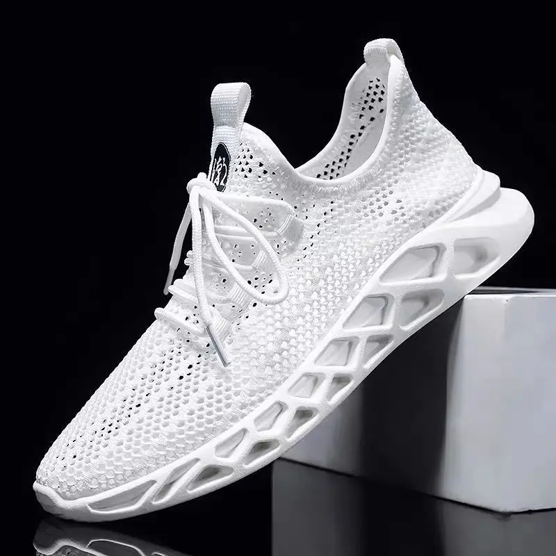 

Men's casual shoes lace up men's sneakers light and comfortable breathable sports shoes mesh cloth 2022 spring new