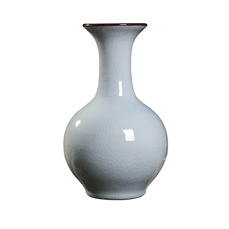 Новинка 2021 белая глазурованная треснувшая керамическая ваза Цзиндэчжэнь со