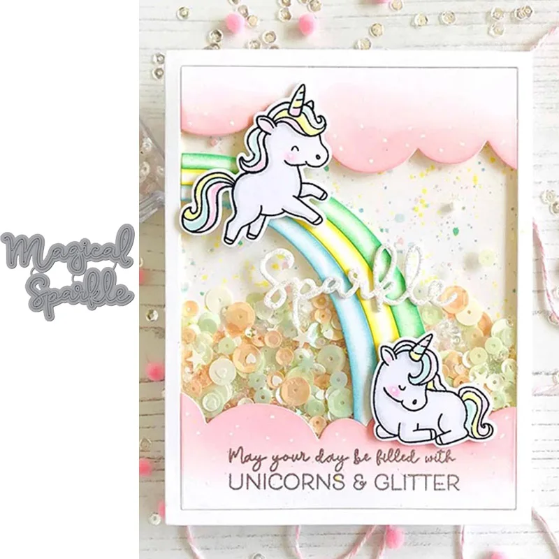 Волшебные металлические Вырубные штампы Word для скрапбукинга и изготовления карт