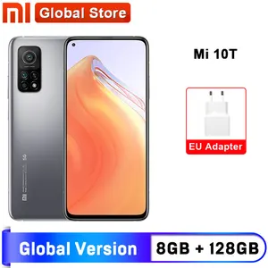 Глобальная версия Смартфон Xiaomi Mi 10 T 5G, 8 ГБ + 128 Гб, 10 T, Snapdragon 865, NFC, 144 Гц, 6,67 дюйма, Dot Display, ии камера 64 мп