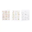 18 пар, Разноцветные серьги, смешанные стили, стразы, цветок от солнца, Геометрические Животные, пластиковые серьги-гвоздики, Комплект сережек для женщин, ювелирные изделия для девочек