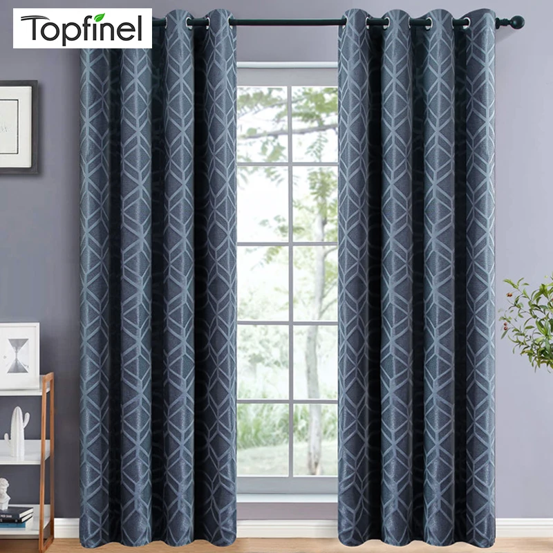 Затемняющие шторы с геометрическим рисунком Элегантные плотные