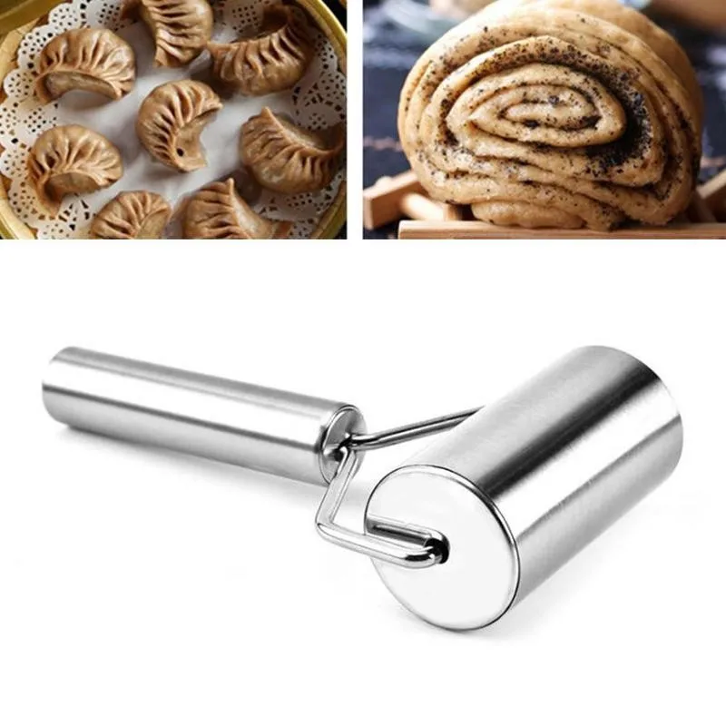 

Steel Rolling Pin Pastry Pizza Fondant Bakers Roller Metal Kitchen Tool For Baking Dough Pizza Cookies Cooking Tool