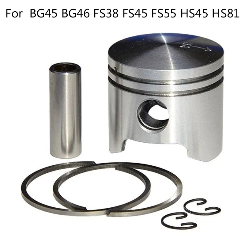 

34MM Piston Kit W/Pin Rings Circlips FOR Stihl BG45 BG46 FS38 FS45 FS55 HS45 HS81 Trimmer Blower Set 4237 030 2002