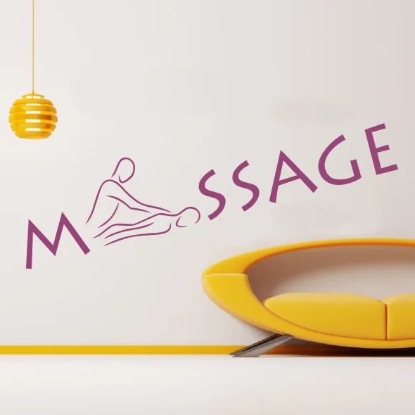 Виниловая наклейка на стену массаж расслабление спа салон красоты здоровье | Дом